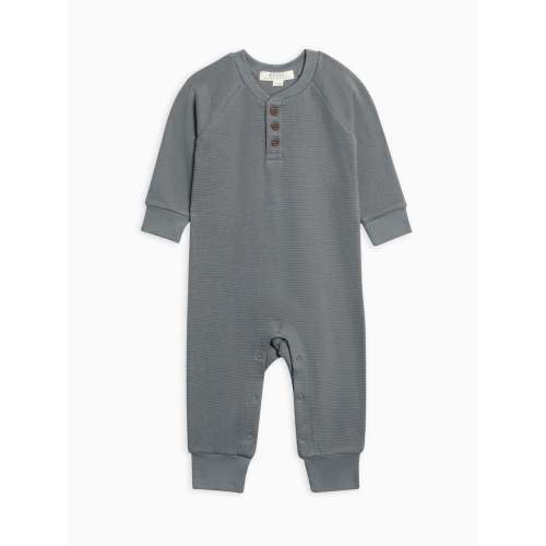 Crosby Waffle Knit Henley Romper