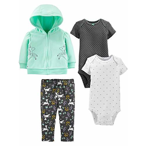 Simple Joys by Carter's Baby Girls' 4-Piece Jacket, Pant, and Bodysuit Set