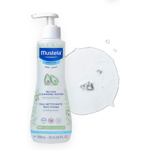 Mustela No-Rinse Micellar Cleansing Water for Babies - Made with Natural Avocado Perseose & Aloe Vera - Safely Cleans Baby's Face, Hands & Diaper Area - 1 or 2-Pack - Various Sizes