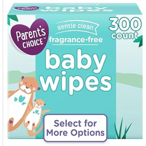 Parent Choice Fragrance-Free Baby Wipes, 300 Count