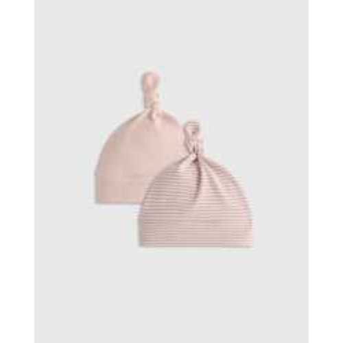 The Softest Rib Hat (2-Pack) in Peach Blush/Lilac Stripe