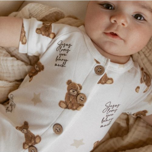 Jesus Loves You Beary Much Bear Jumpsuit – OUR HOUSE ABOVE
