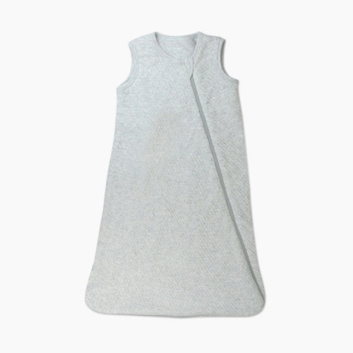 Honest Baby Clothing Organic Cotton Matelasse Wearable Blanket - Light Gray Heather, Medium