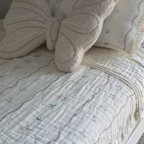 Big Kid Throw Blanket + Sham SET- Vintage Cowgirl