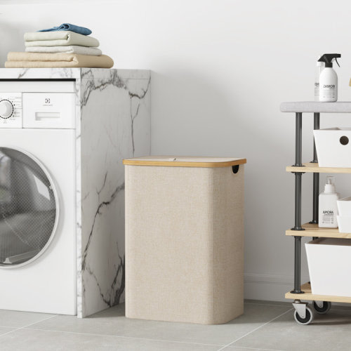 Ebern Designs Bamboo Laundry Hamper & Reviews | Wayfair
