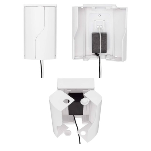 Safety Innovations Twin Door Baby Safety Outlet Cover Box for Babyproofing Outlets - More Interior Space for Extra Large Electrical Plugs and Adapters - Easy to Install - Easy to Use, (1-Pack)