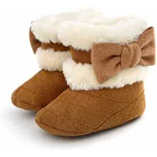 Infant Boots Winter Baby Girl Shoes Soft Sole Anti-Slip Toddler Snow Warm Prewalker Newborn Boots