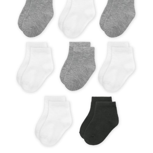 Wonder Nation Boys Ankle Socks 10 Pack Size 0M-5T Assorted White Black Grey Durable Basic - Walmart.com