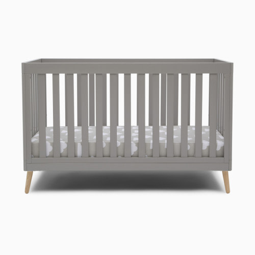 Delta Children Essex 4-in-1 Convertible Baby Crib - Grey With Natural Legs