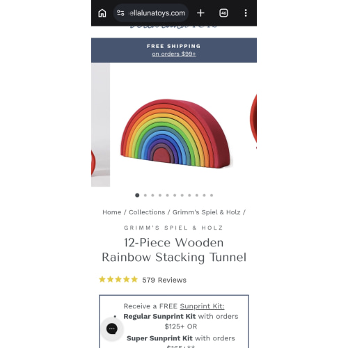 rainbow play set