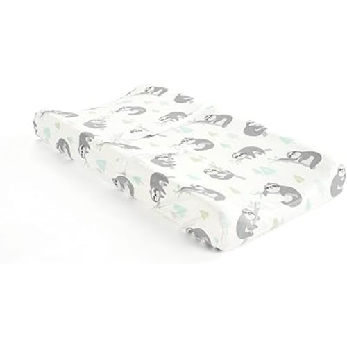 Lush Decor Hygge Sloth Soft & Plush Changing Pad Cover, 32" x 16" x 5", Gray
