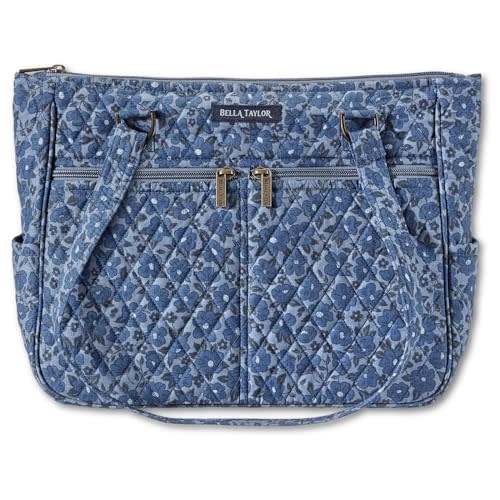 Bella Taylor Everyday Tote | Lightweight Quilted Fabric Handbags for Women