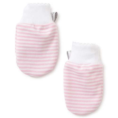 Simple Stripes Pink Mittens