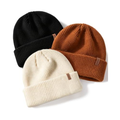 FURTALK Toddler Baby Boys Girls Beanies Kids Winter Hats Children Knit Caps | Soft Cozy Yarns, Stretchable Beanie, Multicolor, Thick & Warm, Growing hat