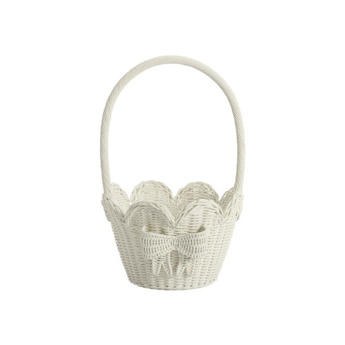 Rattan Scallop Easter Basket