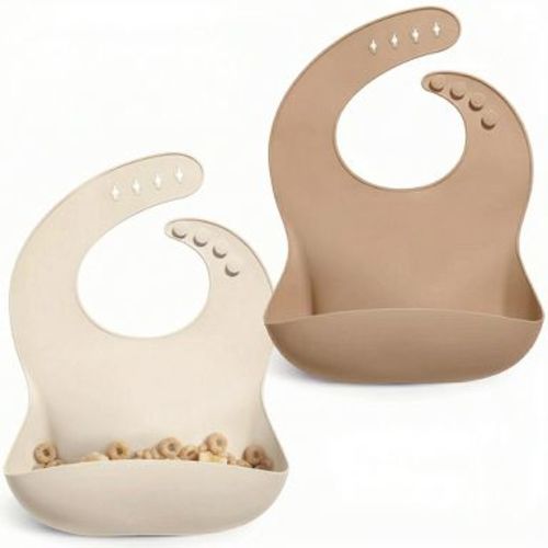 Sperric Silicone Baby Bibs Soft Durable, Easy-to-Clean Feeding Bibs for Babies and Toddlers