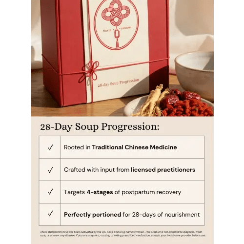 28-Day Soup Progression — The Fourth Trimester