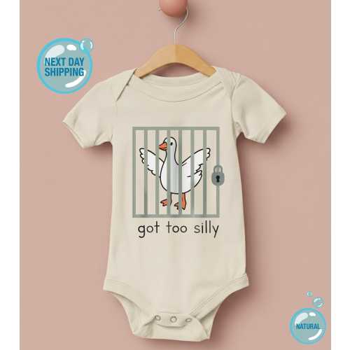 Funny Goose Baby Onesies® Brand, Funny Goose Outfit, Cute Animal Bodysuit, Baby Shower Gift, Gender Neutral Baby Clothes