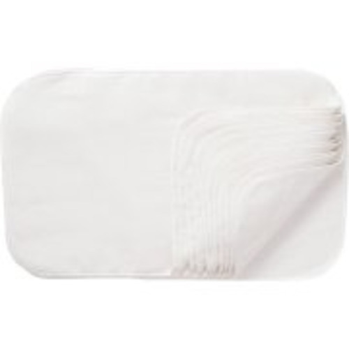 NuAngel 100% Cotton Burp Cloths - White, 12 count, unisex