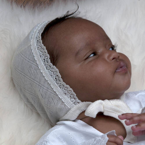 Joha - Ivory Wool & Silk Bonnet | Childrensalon