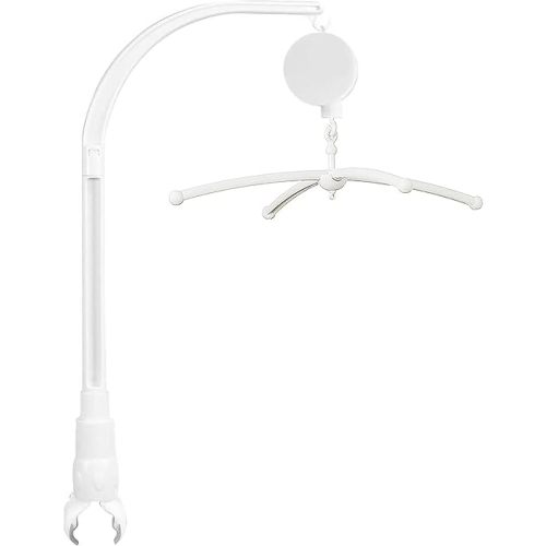 Brazo móvil para cuna de bebé de 23 pulgadas con motor giratorio de caja de música, colgador de decoración de guardería, soporte de decoración de juguete de bricolaje