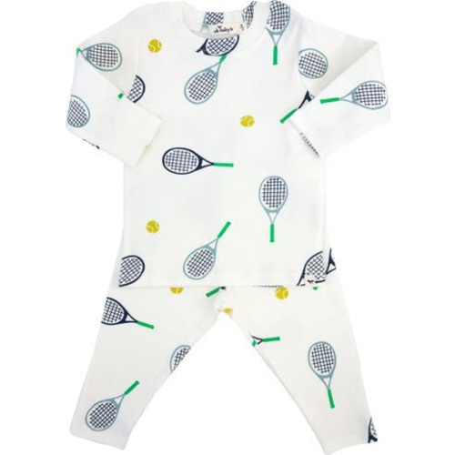 Tennis Print Two Piece Set, 3-6M