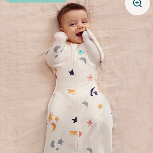 Swaddle Up™ 1.0 TOG Organic Cotton Buff Lunar