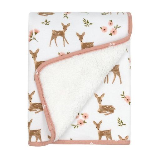 Jersey Faux Shearling Blanket - Sophia Garden