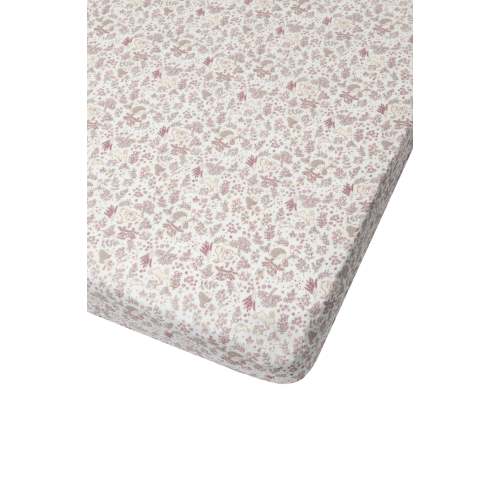 Muslin Fitted Crib Sheet - Hedgehog Forest
