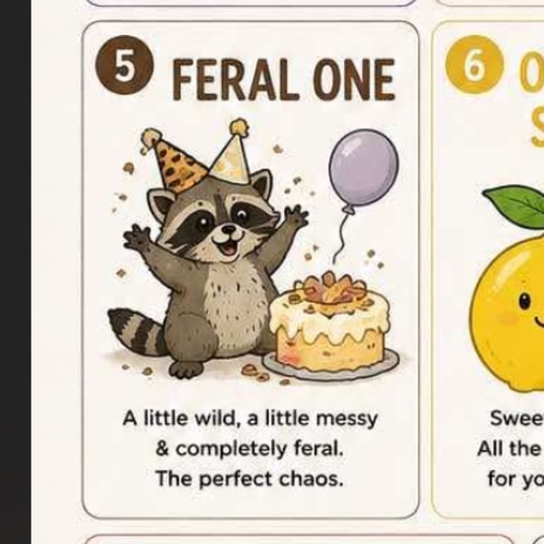 ‘Feral ONE’ Cake Smash Photoshoot Cash Fund 🦝📸🧁