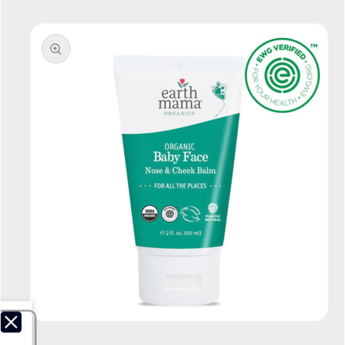 Organic Baby Face Nose & Cheek Balm | Earth Mama