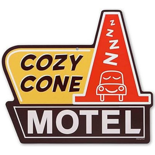 Disney Pixar Cars Cozy Cone Motel Metal Wall Sign - Fun Cars Decoration for Home