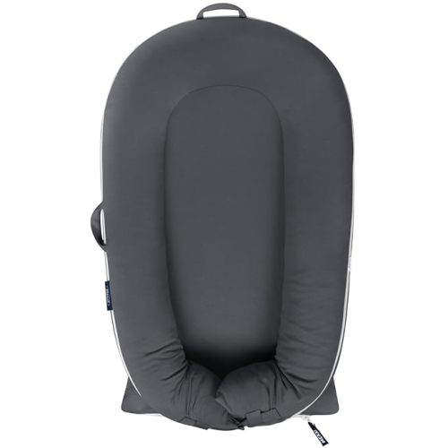 Organic Replacement Cover with Waterproof Pad | Premium Quality Spare Cover Certified Organic Cotton | [Fits Dockatot Deluxe + Docks] (Cover Only) (Charcoal, Waterproof Organic Cotton)