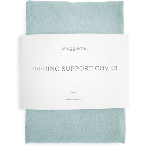 Snuggle Me Organic Feeding Support Pillow Cover, Machine Washable 100% Organic Cotton, Soft Nursing Cover for Breastfeeding, Pillow Slipcover for Baby Girls Boys Newborn - Bluebell