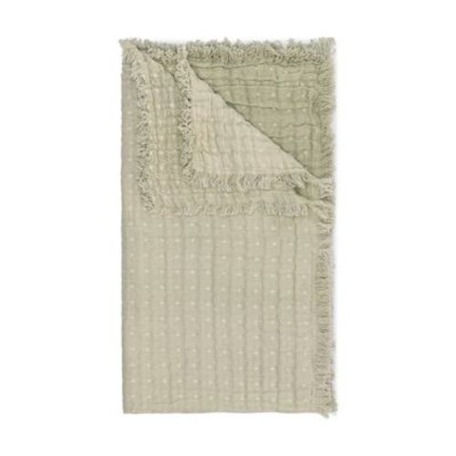 Crane Baby Multi-Layer Muslin Baby Blanket - Sage Green: 30" x 40", 100 Thread Count, Farm and Country Theme