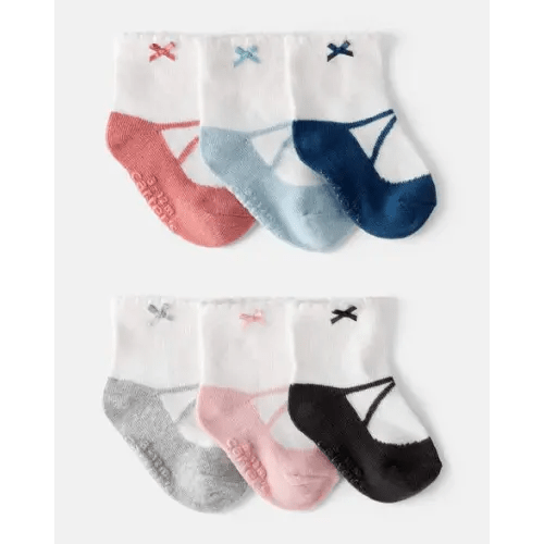 Baby Girl 6-Pack Ankle Socks | Carter's