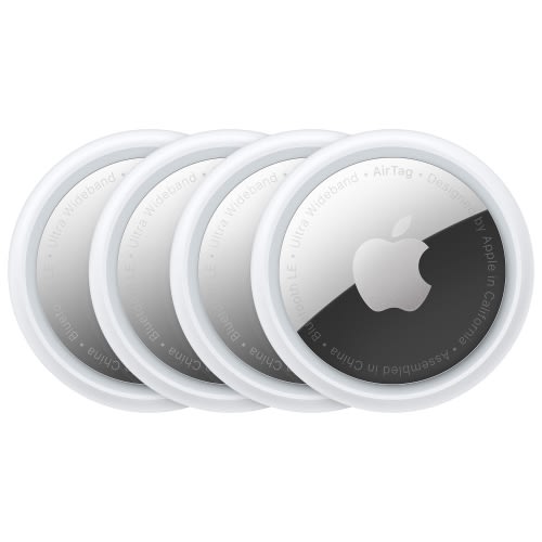 Open Box - Apple AirTag Bluetooth Item Tracker - 4 Pack - White