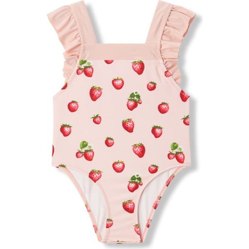 Ruffle Square Neck Swimsuit, 12-18M
