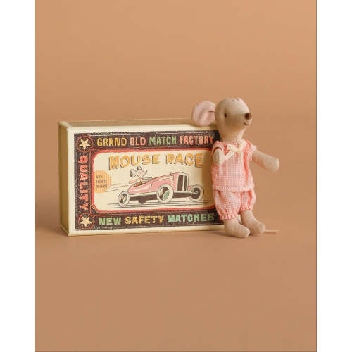 Maileg Little Sister Mouse in Matchbox