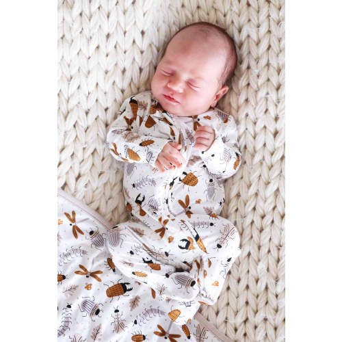 Snuggle Bug Zipper Footie | Caden Lane