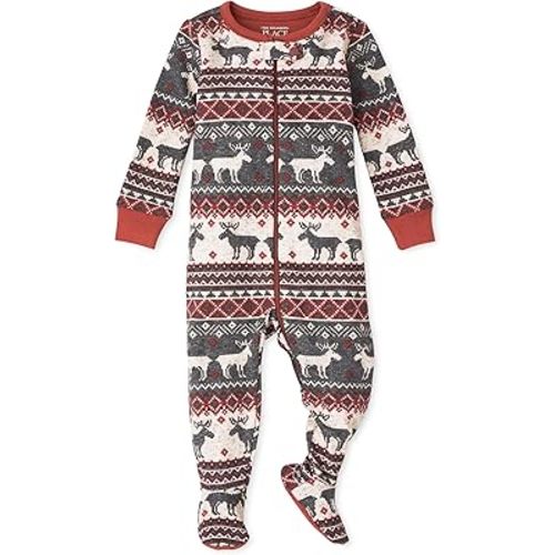 The Children's Place unisex-baby Christmas Pajamas, Cotton