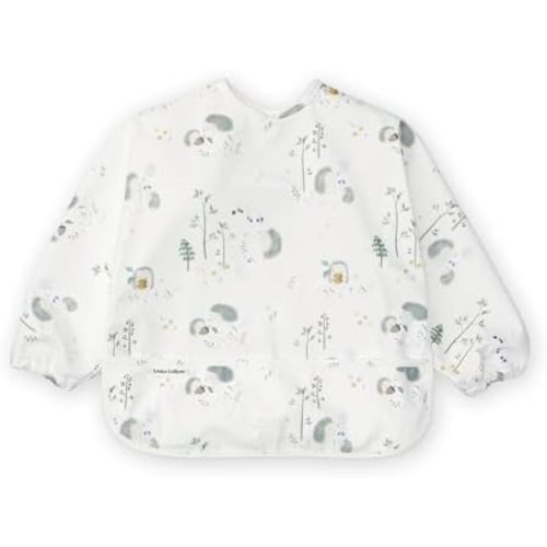 Loulou Lollipop Long Sleeve Mess Free Waterproof Bibs, for baby boys and girls 6-36 Months, Machine Washable, Travel Friendly