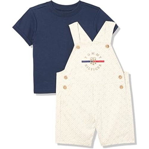 Tommy Hilfiger baby-boys 2pc Shortall Set