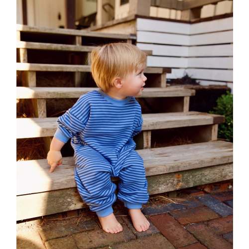 Marlowe Jumpsuit in Bel Air Blue Stripe