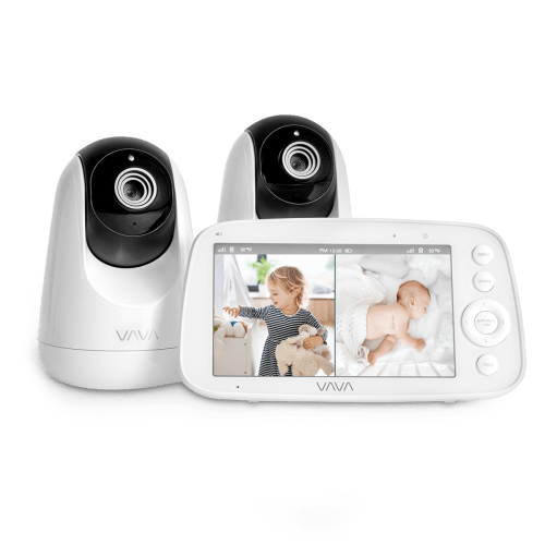 VAVA Split Screen Baby Monitor: Watch Two Rooms at Once