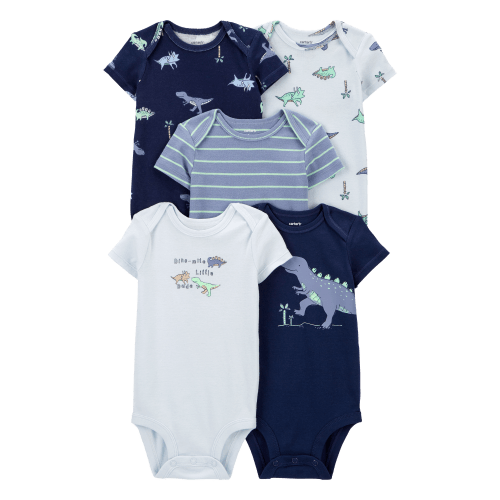 Baby 5-Pack Dinosaur Short-Sleeve Bodysuits - Carter's | Carter's