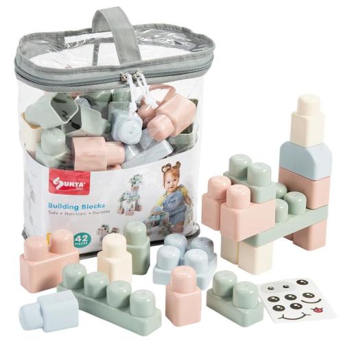 Pastel Plastic Building Blocks