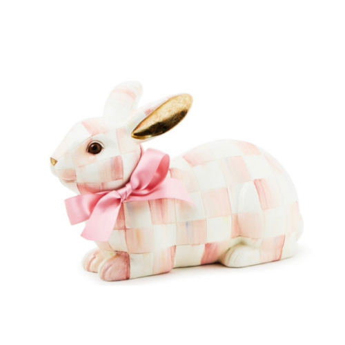MacKenzie-Childs | Rosy Check Resting Bunny