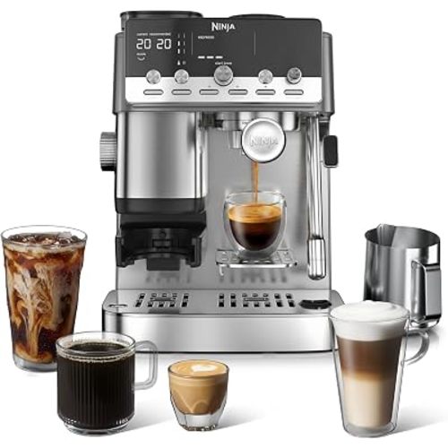 Ninja Luxe Café Mini Plus with AutoFroth, Espresso & Drip, Stainless, ES351