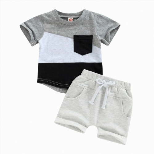 Boys Summer Outfits Toddler Boy Clothes Baby Summer Outfit Casual T-Shirt and Shorts Set 2 Piece Clothing